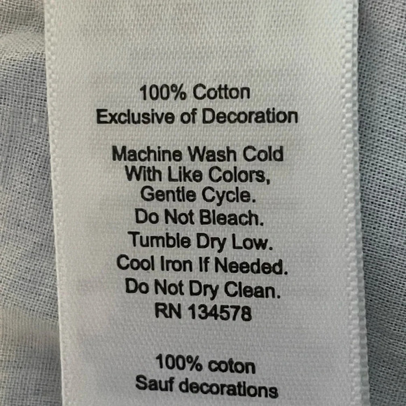 Vineyard Vines Blue Chambray Red Embroidery Flounce Pull On Skirt Size Small - Picture 5 of 7